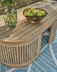 Serena Shores Beige Rectangular Cocktail Table - Ornate Home