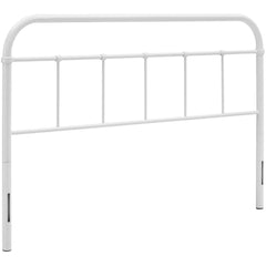 Serena White Queen Steel Headboard - Ornate Home