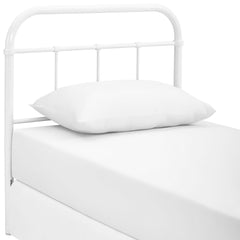 Serena White Twin Steel Headboard - Ornate Home