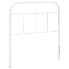 Serena White Twin Steel Headboard - Ornate Home