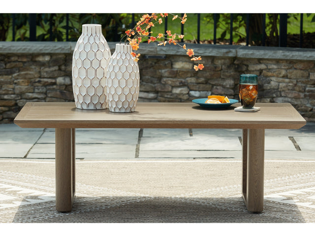 Serene Bay Dark Brown Rectangular Cocktail Table - Ornate Home