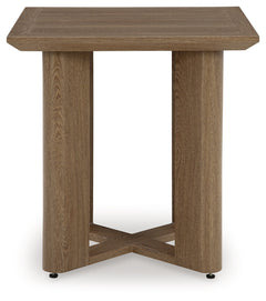 Serene Bay Dark Brown Square End Table - Ornate Home