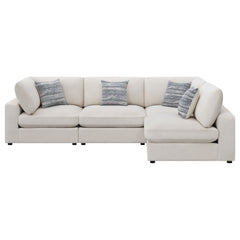 Serene Beige 4-Piece Modular Sectional Sofa - Ornate Home