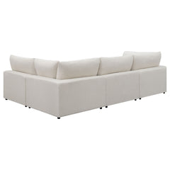 Serene Beige 4-Piece Modular Sectional Sofa - Ornate Home