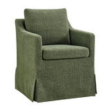 Serene Foliage Slipcovered Performance Fabric Dining Armchair - Ornate Home
