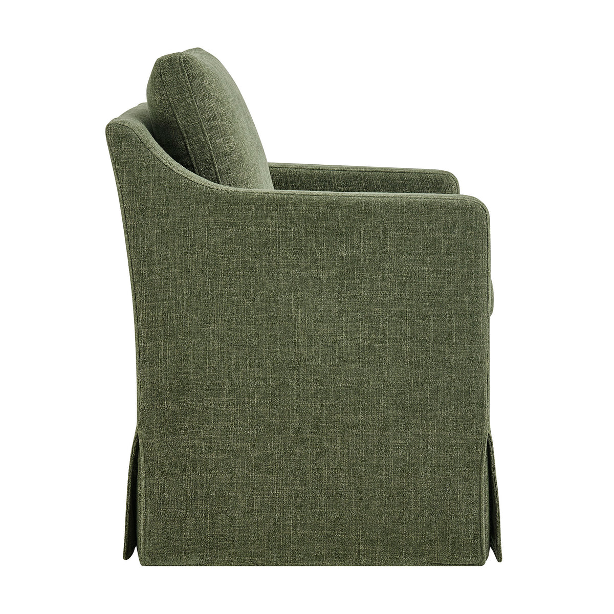 Serene Foliage Slipcovered Performance Fabric Dining Armchair - Ornate Home