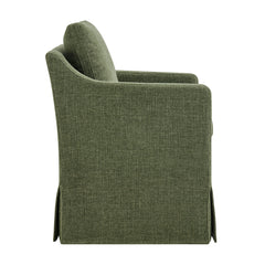 Serene Foliage Slipcovered Performance Fabric Dining Armchair - Ornate Home