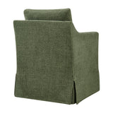 Serene Foliage Slipcovered Performance Fabric Dining Armchair - Ornate Home