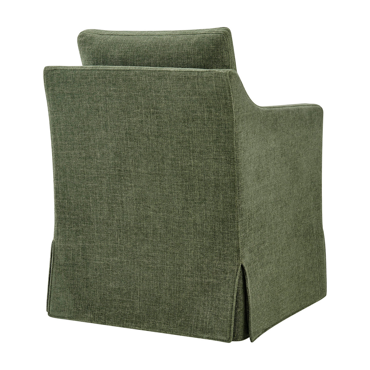 Serene Foliage Slipcovered Performance Fabric Dining Armchair - Ornate Home
