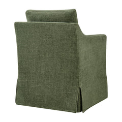Serene Foliage Slipcovered Performance Fabric Dining Armchair - Ornate Home