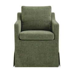 Serene Foliage Slipcovered Performance Fabric Dining Armchair - Ornate Home