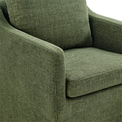 Serene Foliage Slipcovered Performance Fabric Dining Armchair - Ornate Home