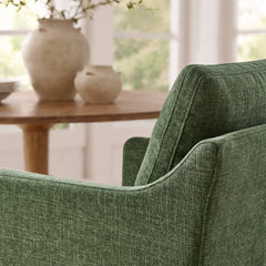 Serene Foliage Slipcovered Performance Fabric Dining Armchair - Ornate Home