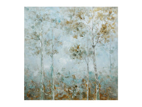Serene Forest Blue Canvas - Ornate Home