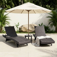 Serene Gray Outdoor Chaise Lounger - Ornate Home