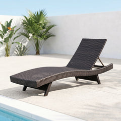 Serene Gray Outdoor Chaise Lounger - Ornate Home