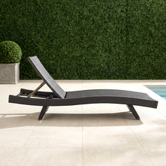 Serene Gray Outdoor Chaise Lounger - Ornate Home