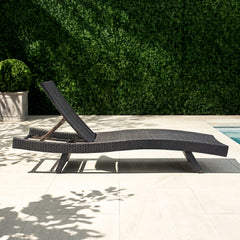 Serene Gray Outdoor Chaise Lounger - Ornate Home