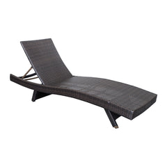 Serene Gray Outdoor Chaise Lounger - Ornate Home