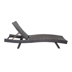 Serene Gray Outdoor Chaise Lounger - Ornate Home