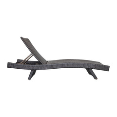 Serene Gray Outdoor Chaise Lounger - Ornate Home