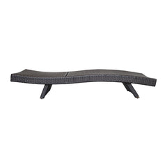Serene Gray Outdoor Chaise Lounger - Ornate Home