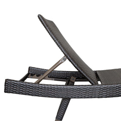Serene Gray Outdoor Chaise Lounger - Ornate Home