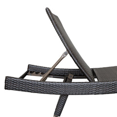 Serene Gray Outdoor Chaise Lounger - Ornate Home