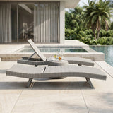 Serene Gray Outdoor Chaise Lounger - Ornate Home
