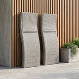 Serene Gray Outdoor Chaise Lounger - Ornate Home