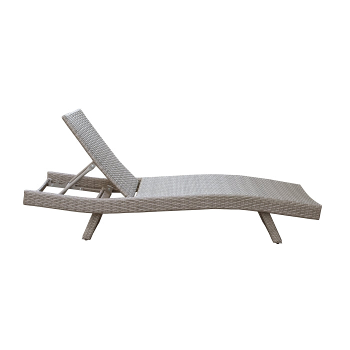 Serene Gray Outdoor Chaise Lounger - Ornate Home