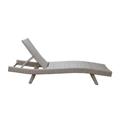 Serene Gray Outdoor Chaise Lounger - Ornate Home