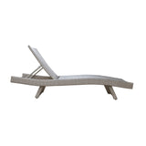 Serene Gray Outdoor Chaise Lounger - Ornate Home