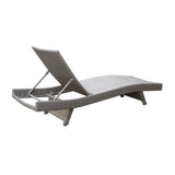 Serene Gray Outdoor Chaise Lounger - Ornate Home
