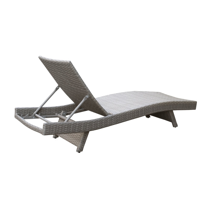 Serene Gray Outdoor Chaise Lounger - Ornate Home