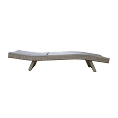 Serene Gray Outdoor Chaise Lounger - Ornate Home