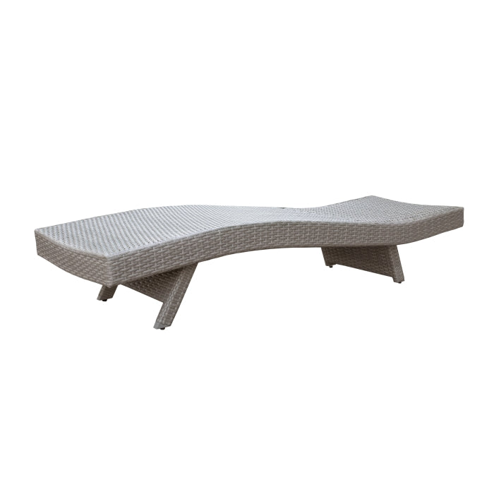 Serene Gray Outdoor Chaise Lounger - Ornate Home
