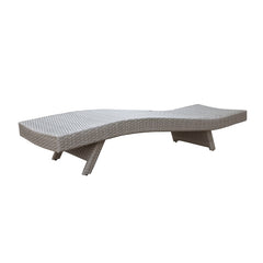 Serene Gray Outdoor Chaise Lounger - Ornate Home
