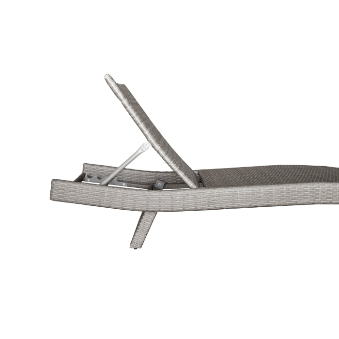 Serene Gray Outdoor Chaise Lounger - Ornate Home
