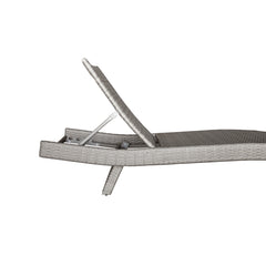 Serene Gray Outdoor Chaise Lounger - Ornate Home