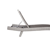 Serene Gray Outdoor Chaise Lounger - Ornate Home