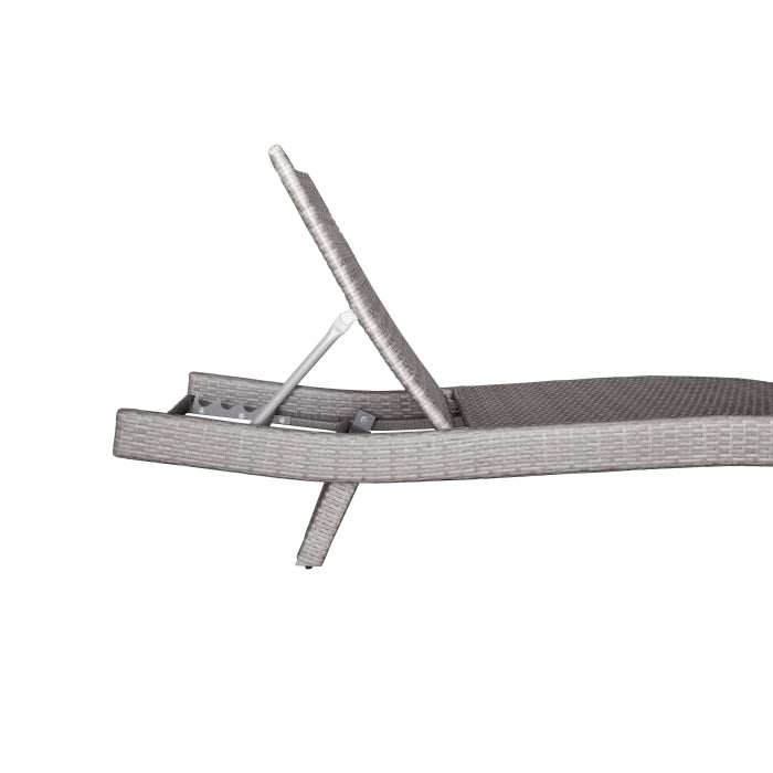Serene Gray Outdoor Chaise Lounger - Ornate Home