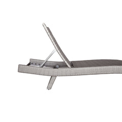 Serene Gray Outdoor Chaise Lounger - Ornate Home