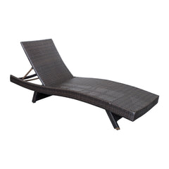 Serene Gray Outdoor Chaise Lounger - Ornate Home