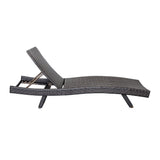 Serene Gray Outdoor Chaise Lounger - Ornate Home