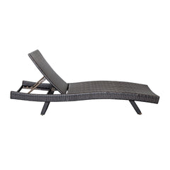 Serene Gray Outdoor Chaise Lounger - Ornate Home