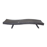 Serene Gray Outdoor Chaise Lounger - Ornate Home