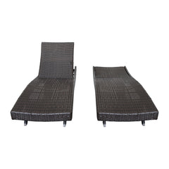 Serene Gray Outdoor Chaise Lounger - Ornate Home