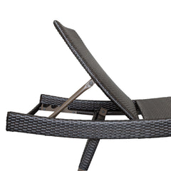 Serene Gray Outdoor Chaise Lounger - Ornate Home