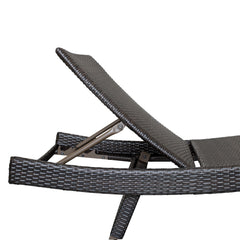 Serene Gray Outdoor Chaise Lounger - Ornate Home